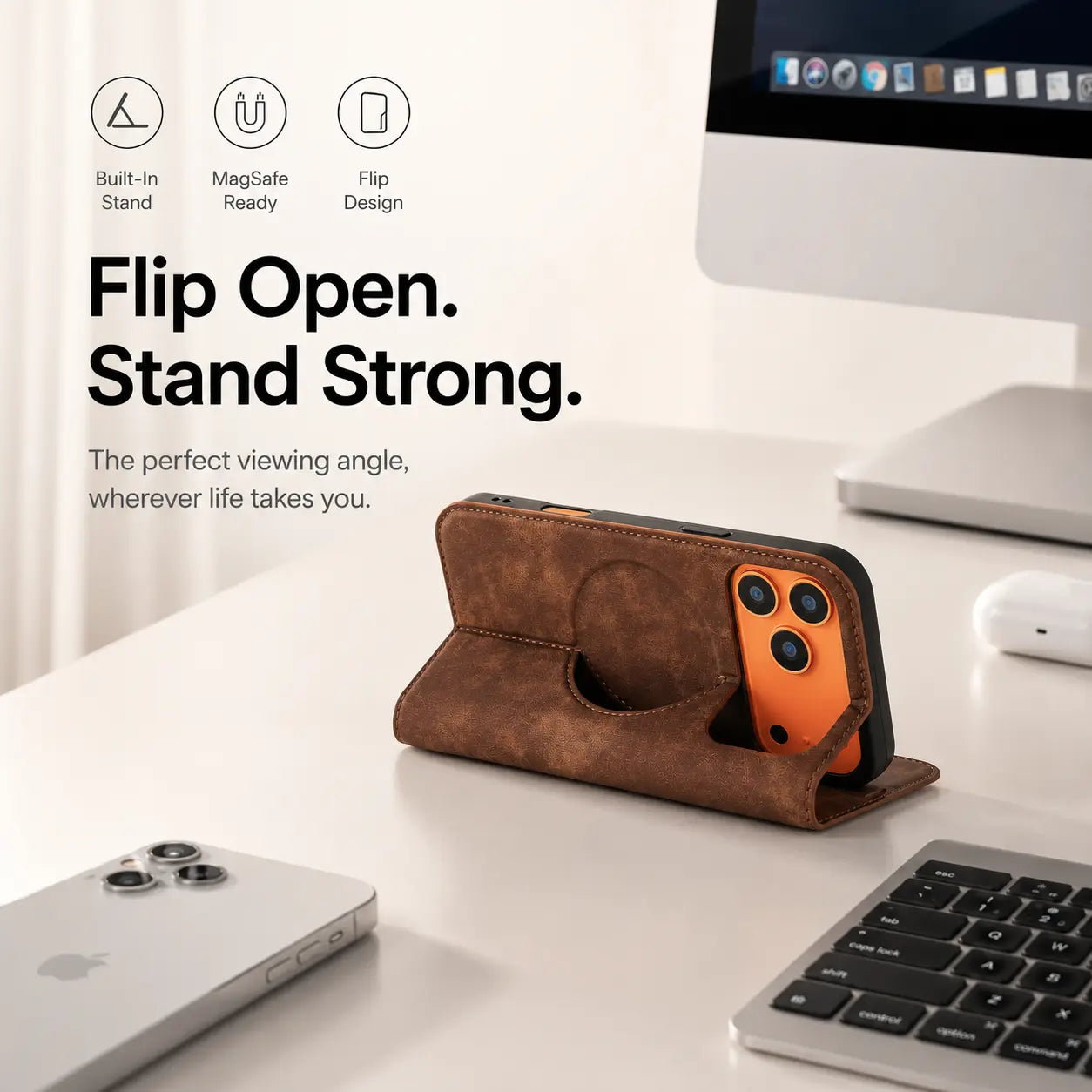 Wallet phone case with built-in card slots