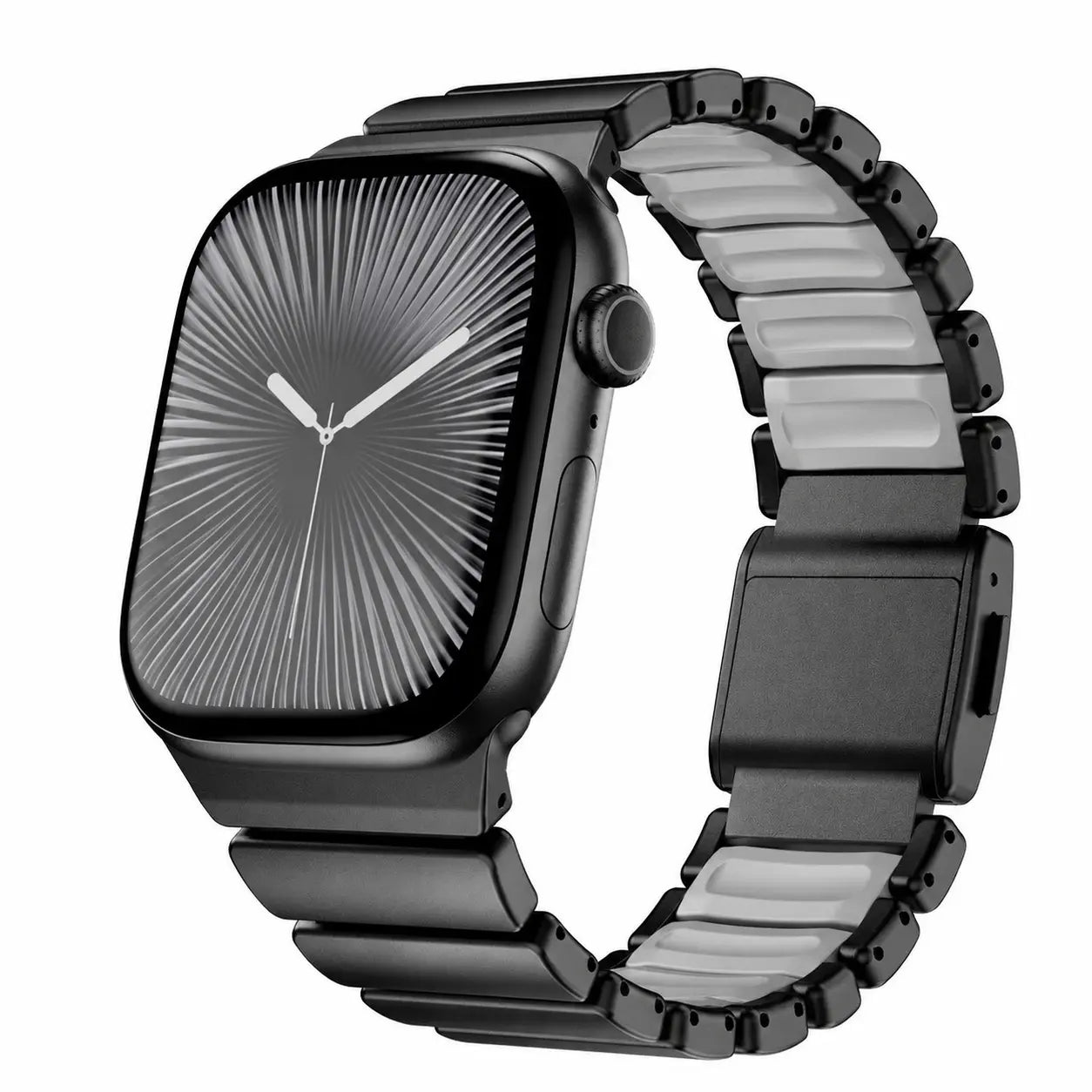 stone gray apple watch ultra black titanium strap #color_Black Titanium Stone Gray