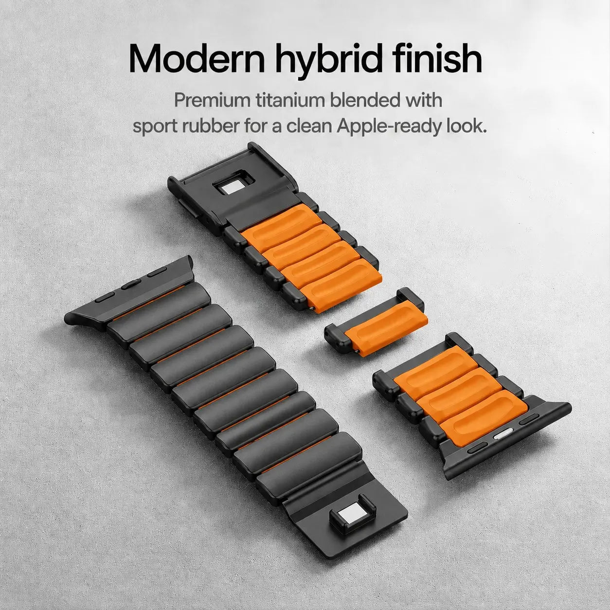 apple watch sport strap black titanium cosmic orange #color_Black Titanium Cosmic Orange