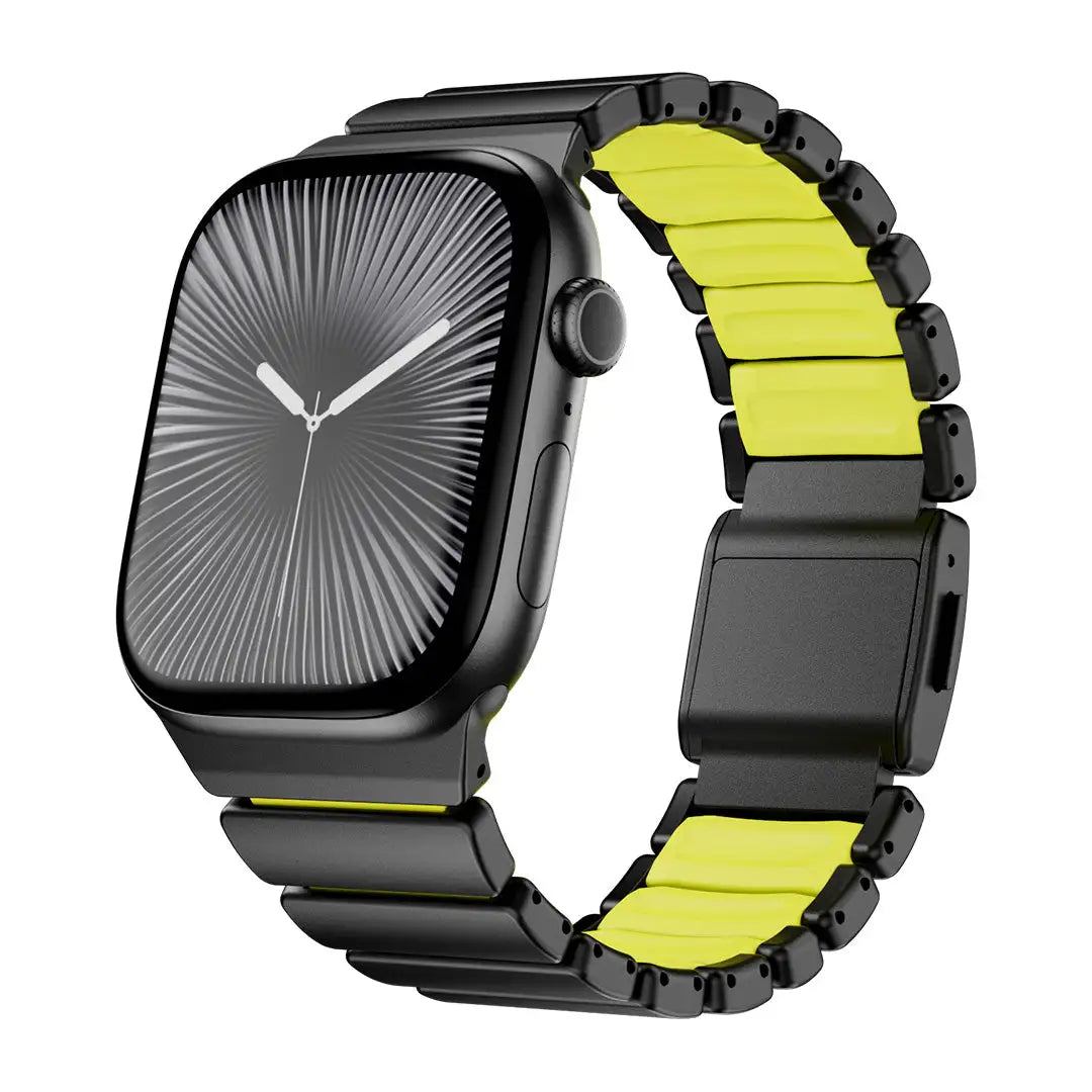 forest green black titanium apple watch strap #color_Black Titanium Forest Green