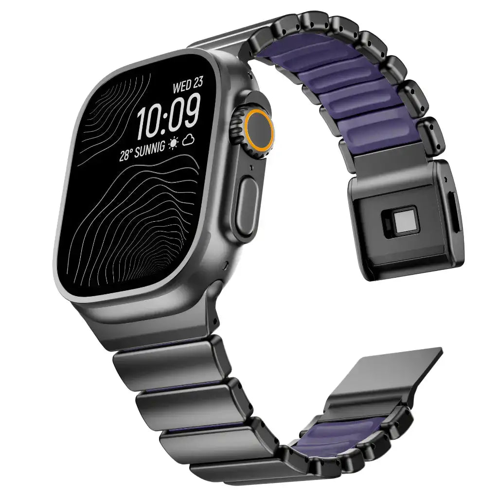black titanium apple watch band violet #color_Black Titanium Violet