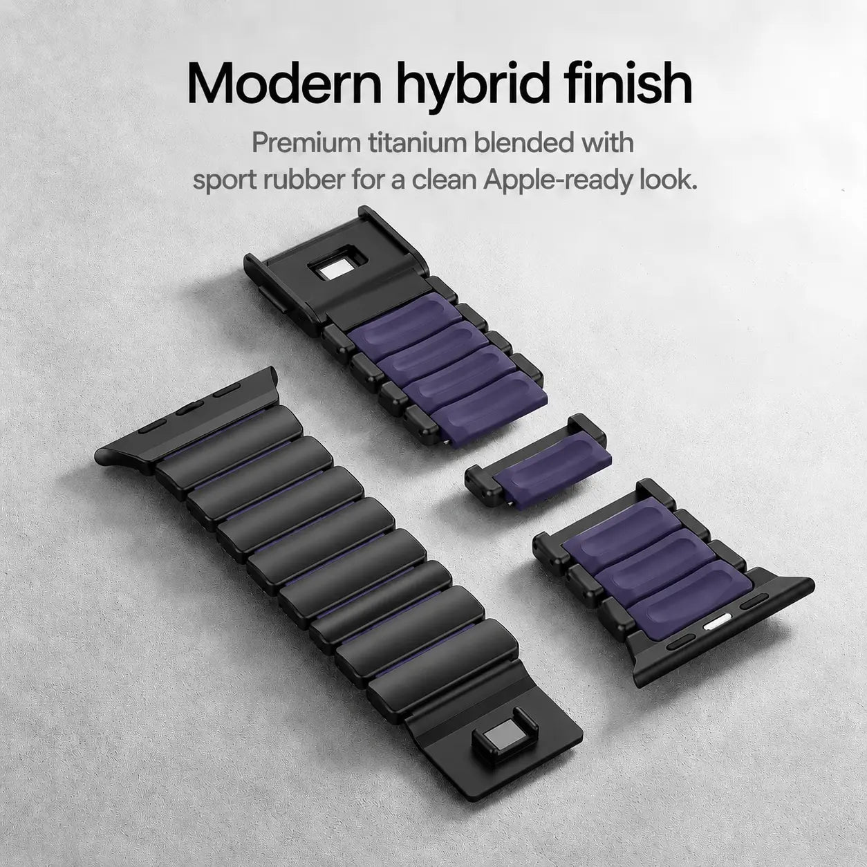 apple watch sport strap black titanium violet #color_Black Titanium Violet