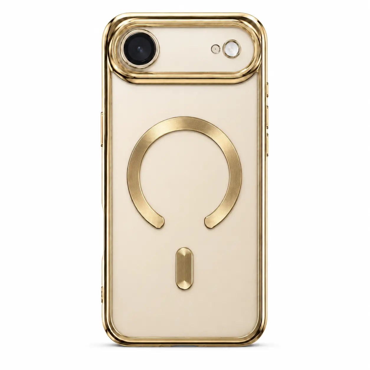 Shockproof clear iPhone case with reinforced corners and slim profile
