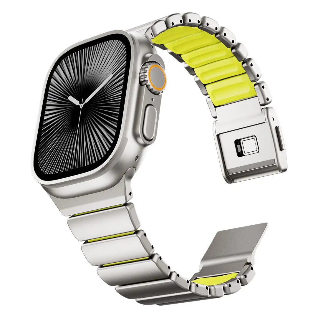titanium sport band apple watch forest green #color_Titanium Forest Green