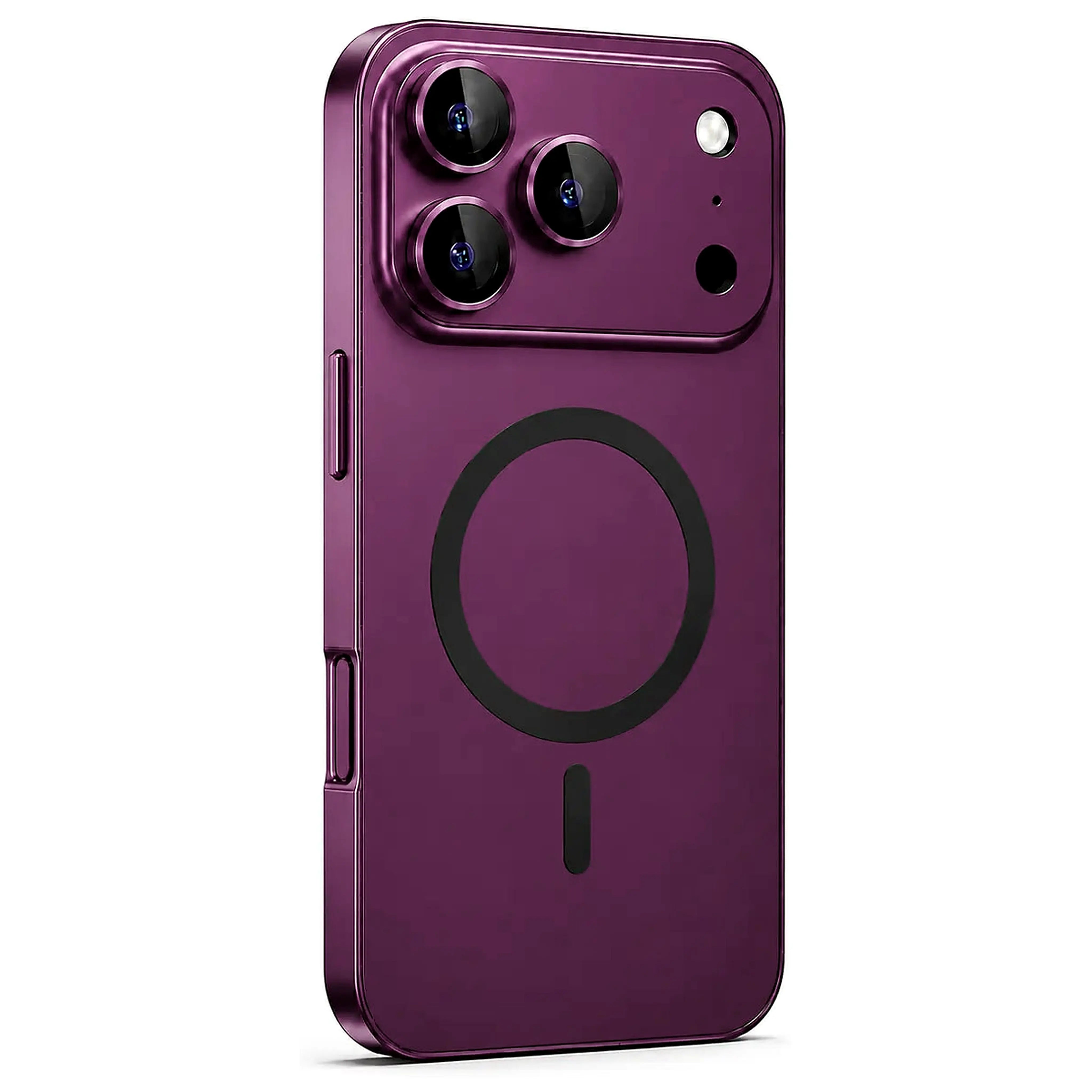 iphone-18-pro-max-dark-cherry-metal-magsafe-case #color_Dark Cherry