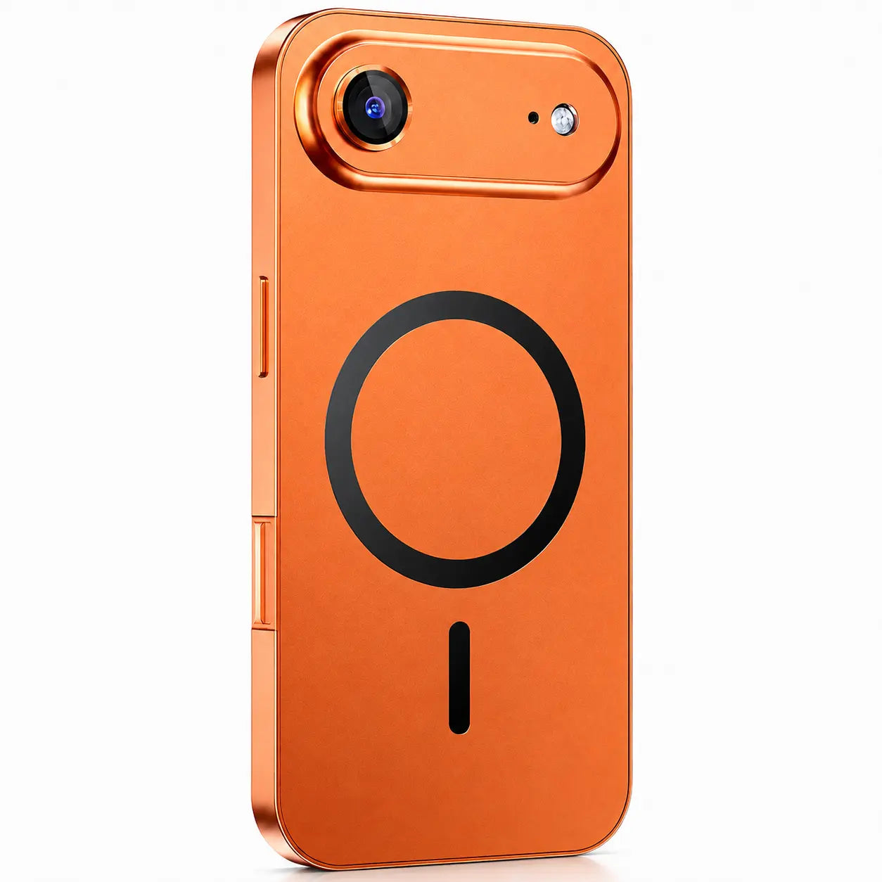 iPhone 18 Pro Max aluminum case with strong MagSafe alignment #color_Cosmic Orange
