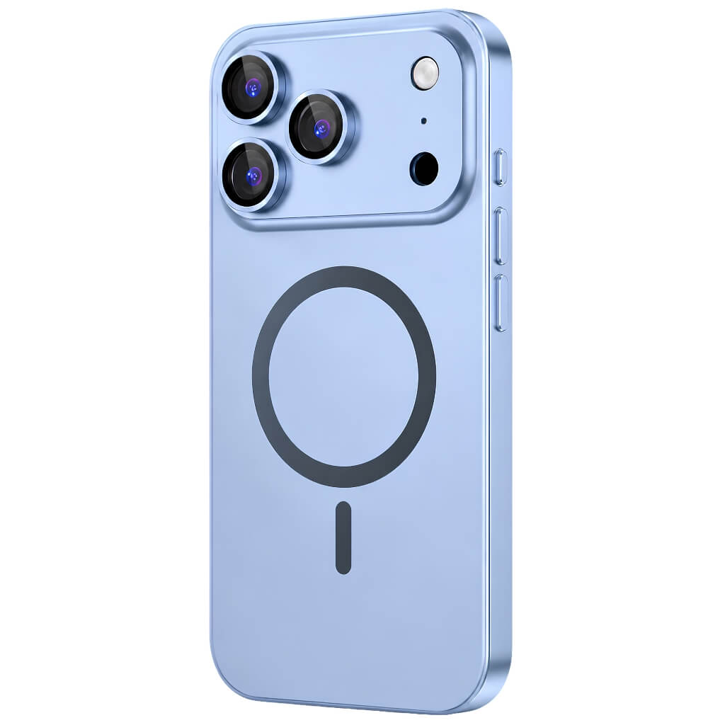 Scratch-resistant metal case for iPhone 18 Pro Max with MagSafe #color_Light Blue
