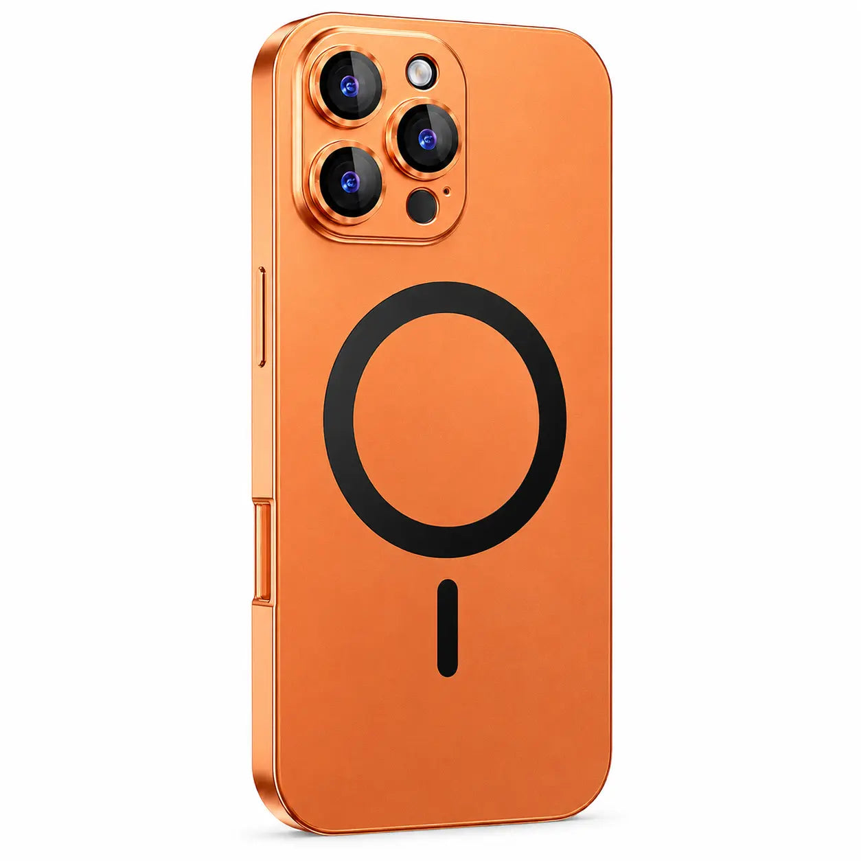 Protective iPhone 18 Pro Max metal case with reinforced edges #color_Cosmic Orange
