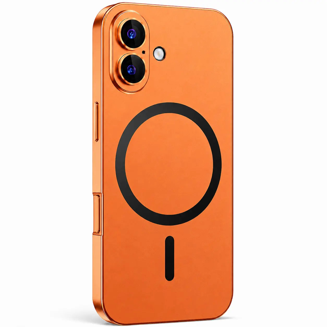Slim metal case for iPhone 18 Pro Max with protective aluminum frame #color_Cosmic Orange
