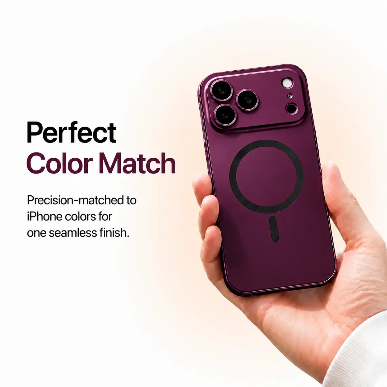 iPhone hard shell case with metal frame #color_Dark Cherry