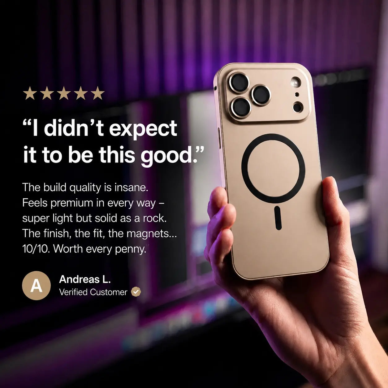 iPhone case with soft protective inner layer #color_Desert Gold