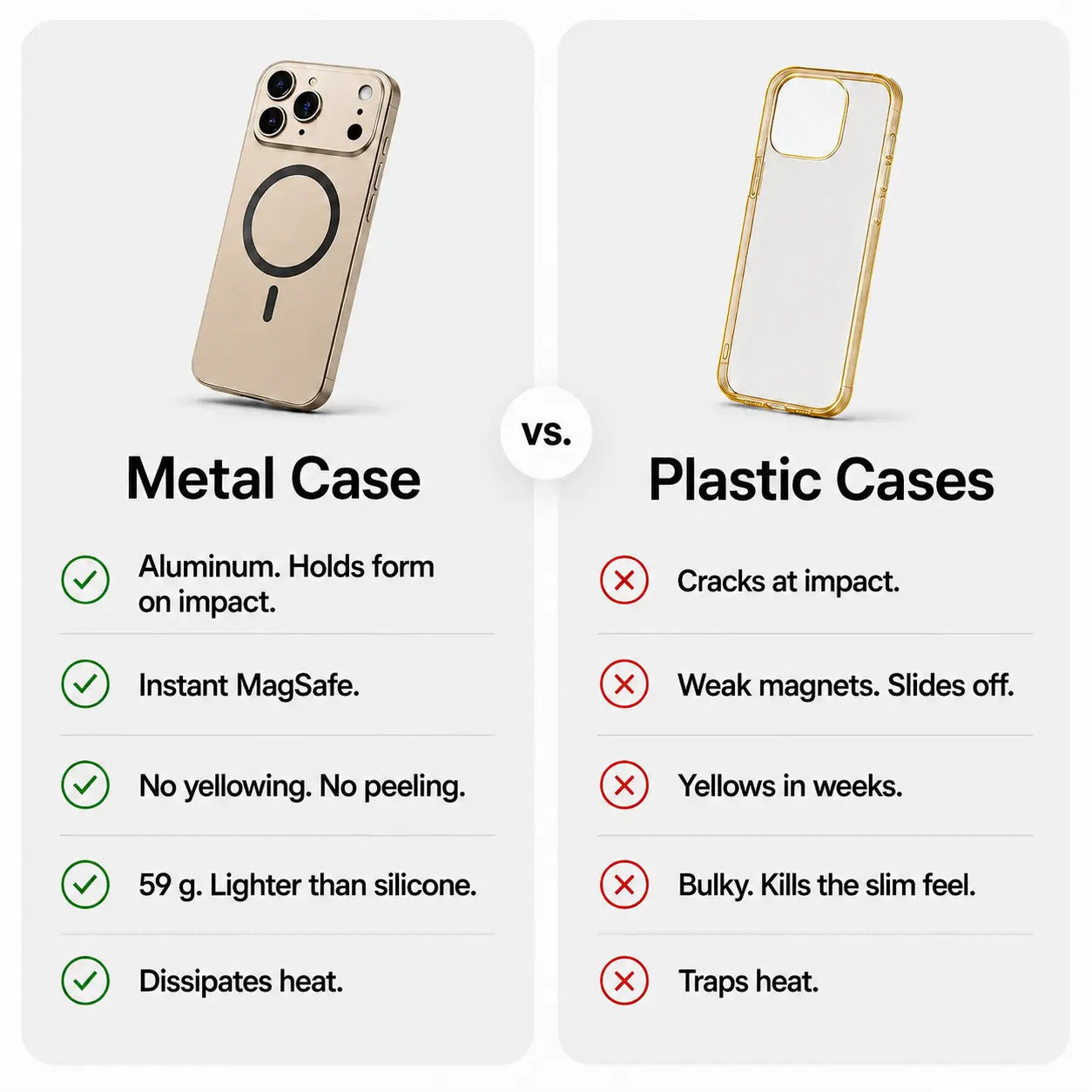 iPhone case with magnetic accessory alignment #color_Desert Gold