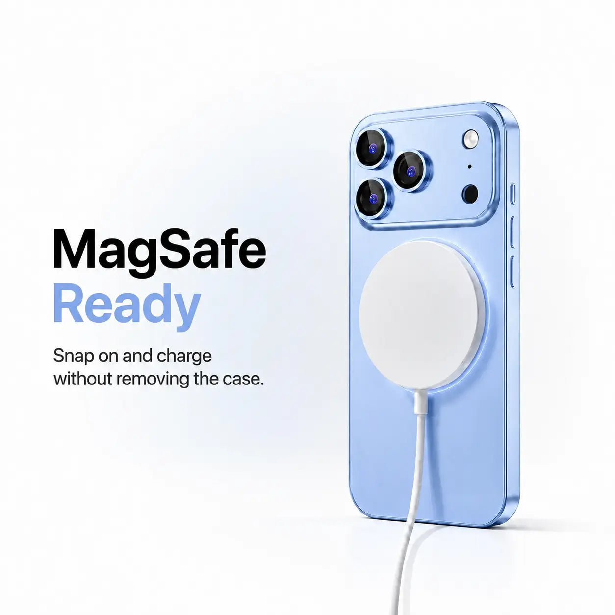 iPhone case with protective metal camera guard #color_Light Blue