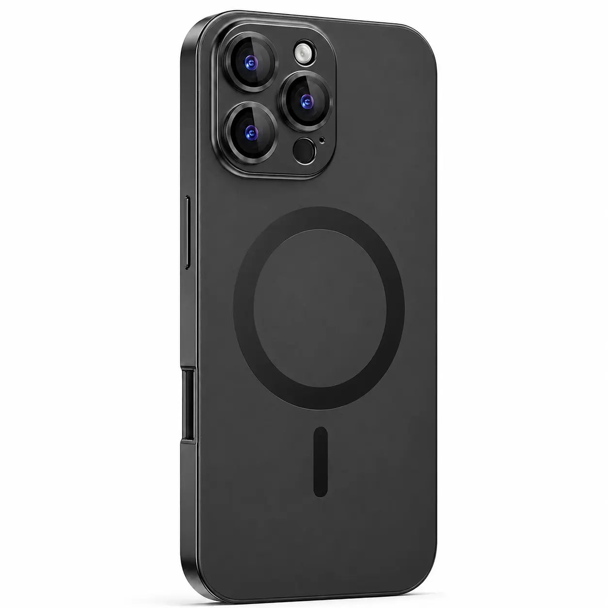 Slim metal iPhone case with soft inner lining for scratch protection #color_Midnight Black
