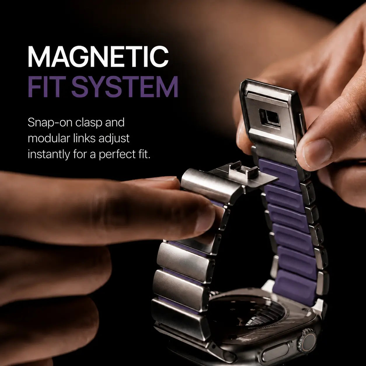 violet apple watch titanium strap #color_Titanium Violet