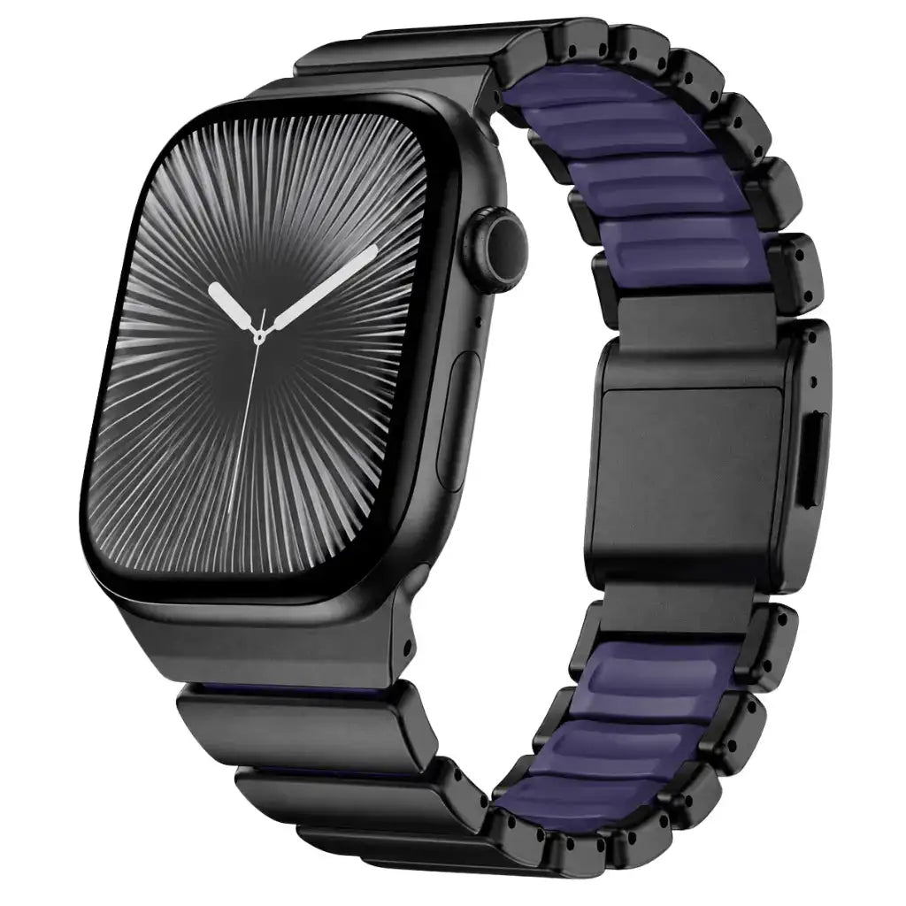 violet black titanium apple watch strap #color_Black Titanium Violet